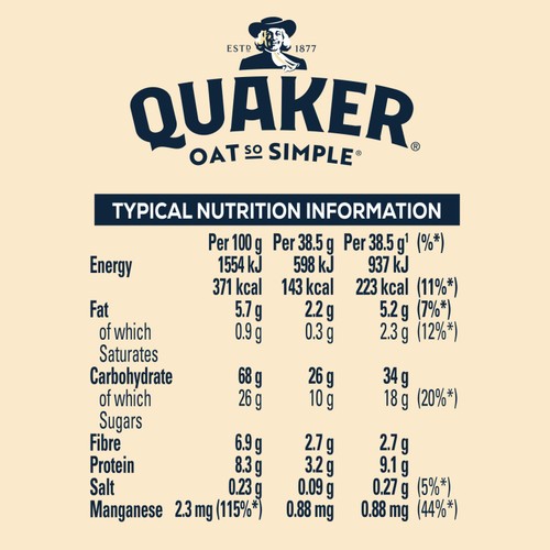 Quaker Oat So Simple Sultanas & Raisins Fruit Porridge Sachets Cereal thumbnail 7