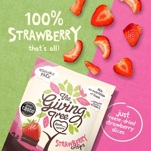 Giving Tree Freeze Dried Strawberry Crisps thumbnail 2
