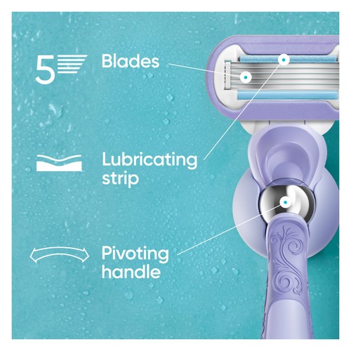 Gillette Venus Deluxe Smooth Swirl Contour Razor thumbnail 3