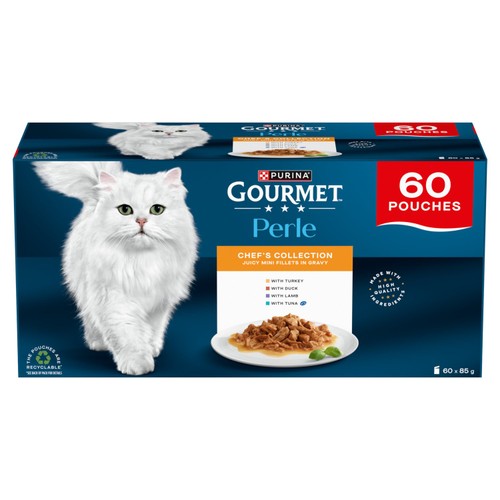 Gourmet Perle Chef's Collection in Gravy Wet Cat Food