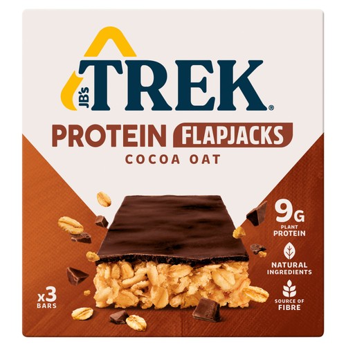 TREK Cocoa Oat Protein Flapjacks Multipack thumbnail 5