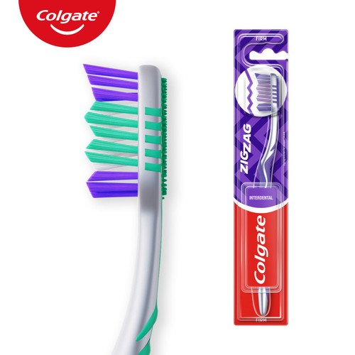 Colgate ZigZag Medium Manual Toothbrush thumbnail 6