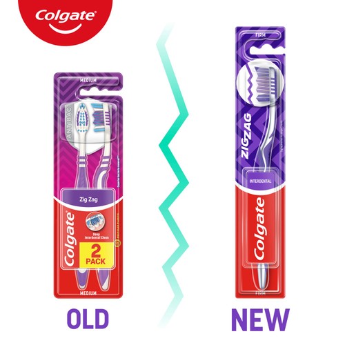 Colgate ZigZag Medium Manual Toothbrush thumbnail 8