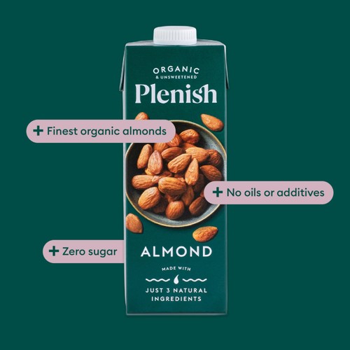 Plenish Organic Almond Unsweetened Drink Long Life thumbnail 4