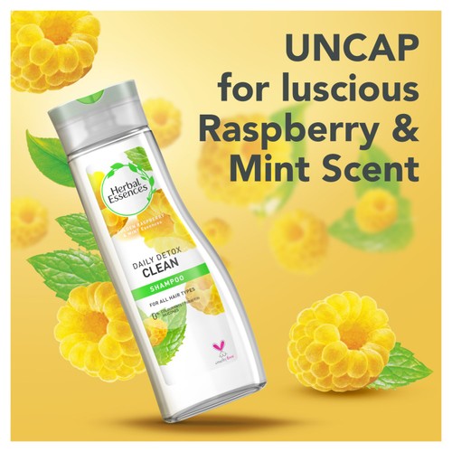 Herbal Essences Detox Golden Raspberry & Mint Shampoo thumbnail 2