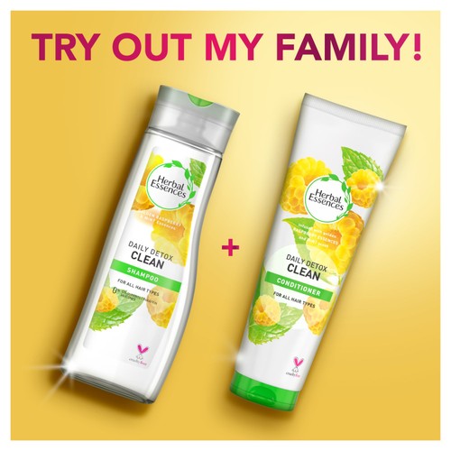 Herbal Essences Detox Golden Raspberry & Mint Shampoo thumbnail 6