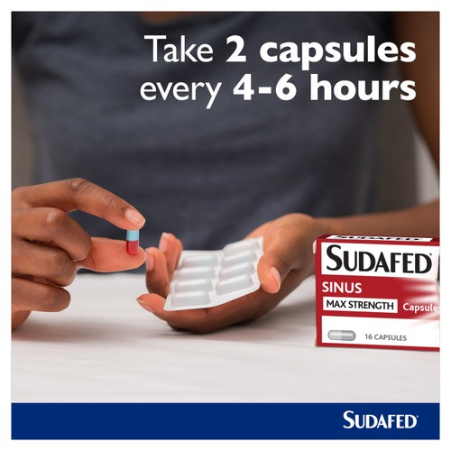 Sudafed Sinus Max Strength Capsules thumbnail 3