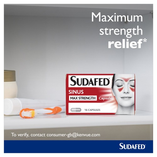 Sudafed Sinus Max Strength Capsules thumbnail 4
