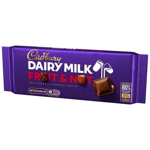 Cadbury Dairy Milk Fruit & Nut Chocolate Bar thumbnail 2