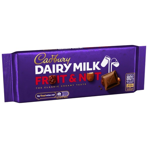 Cadbury Dairy Milk Fruit & Nut Chocolate Bar thumbnail 3