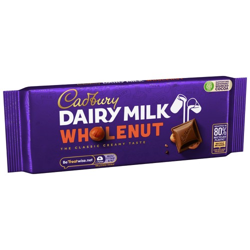Cadbury Dairy Milk Whole Nut Chocolate Bar thumbnail 3
