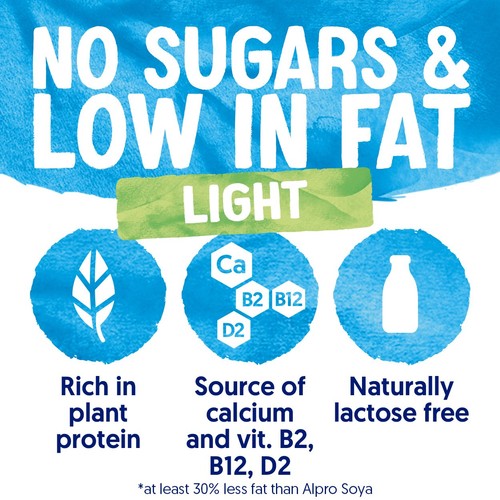 Alpro Soya Light Chilled Dairy Free Drink thumbnail 3