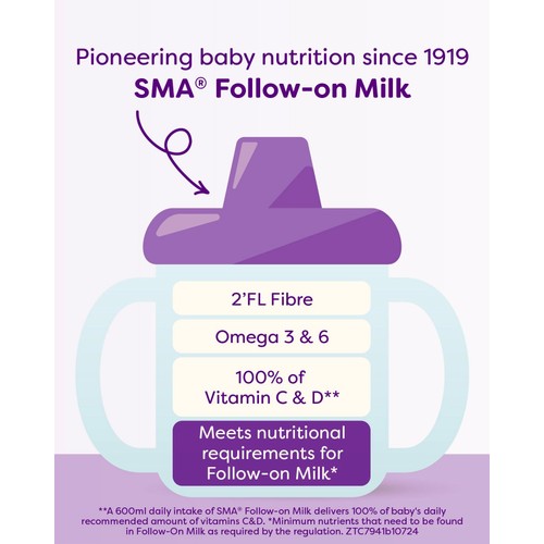 SMA 2 Follow-on Baby Milk Ready Made Liquid Formula 6 Months+ 200ml thumbnail 4