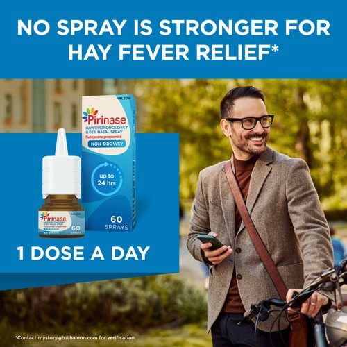 Pirinase Hayfever Once Daily Nasal Spray, 60 Sprays thumbnail 10