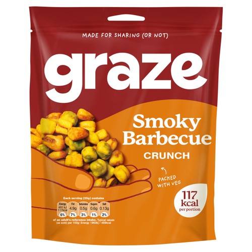 Graze Smoky BBQ Crunch Sharing Bag Snack thumbnail 2