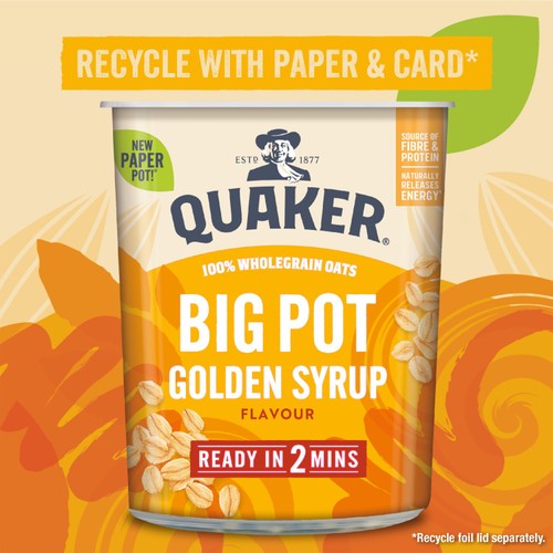 Quaker Oat So Simple Golden Syrup Porridge Cereal Big Pot thumbnail 4