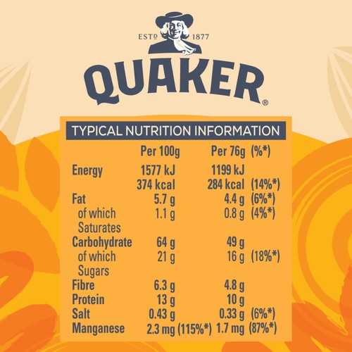 Quaker Oat So Simple Golden Syrup Porridge Cereal Big Pot thumbnail 6