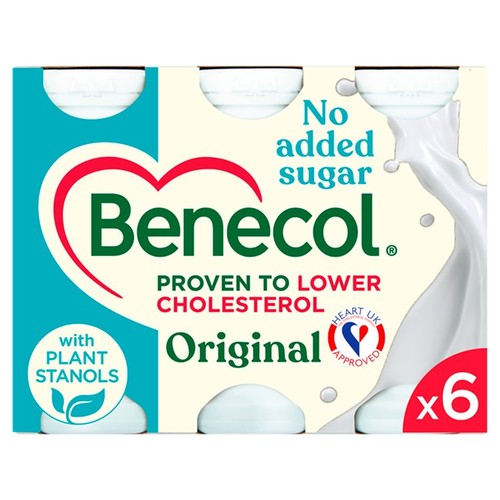Benecol Cholesterol Lowering Original Yoghurt Drink No Added Sugar