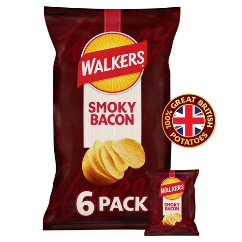Walkers Smoky Bacon Multipack Crisps