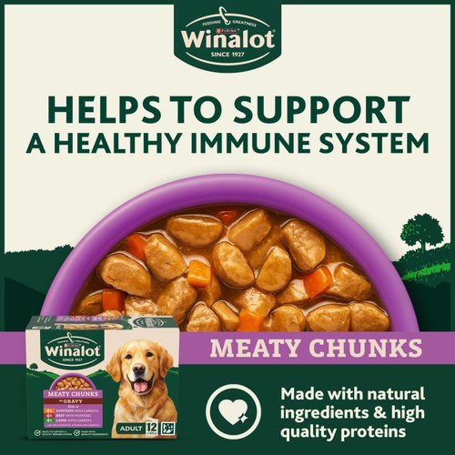 Winalot Meaty Chunks Mixed in Gravy Wet Dog Food thumbnail 2