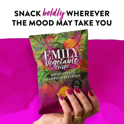 EMILY Veg Crisps Rainbow Roots Sweet Potato, Carrot & Beetroot  thumbnail 7