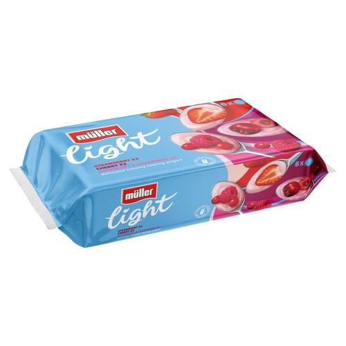 Muller Light Red Fruits Fat Free Yogurts  thumbnail 3