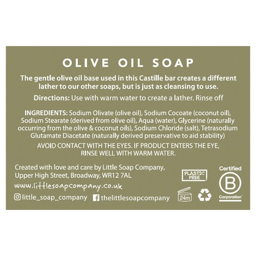 Little Soap Company Olive Oil Bar Soap for Sensitive Skin thumbnail 3