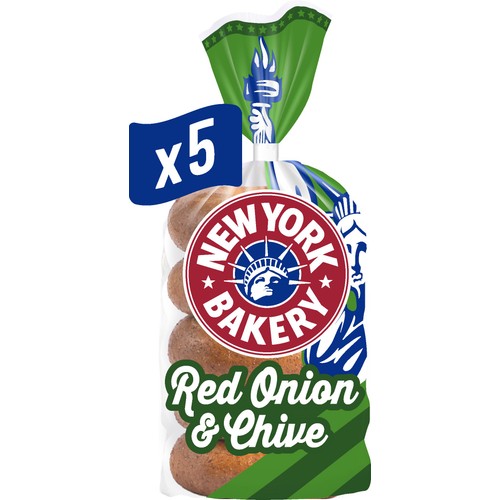New York Bakery Red Onion & Chive Bagels thumbnail 5