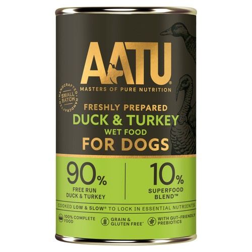 AATU Adult Duck & Turkey Wet Dog Food Tins thumbnail 2