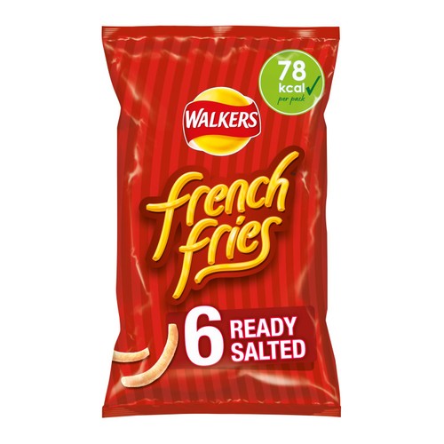 Walkers French Fries Ready Salted Multipack Snacks Crisps 6x18g thumbnail 3