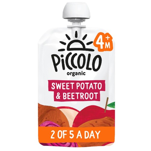 Piccolo Sweet Potato, Apple, Pear & Beetroot Organic Pouch, 4 mths+