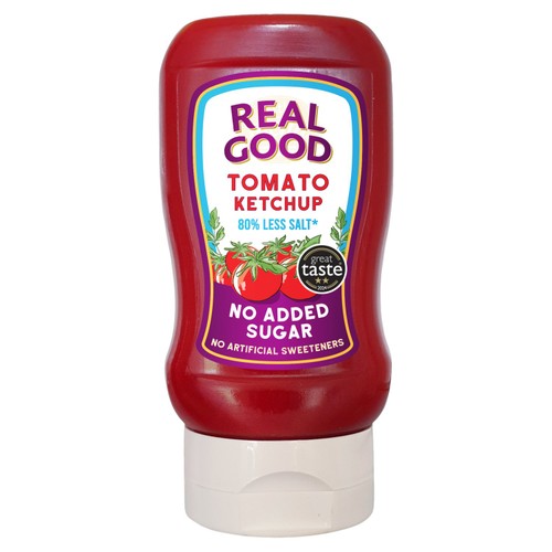 Real Good No Added Sugar Ketchup, Low Salt thumbnail 2