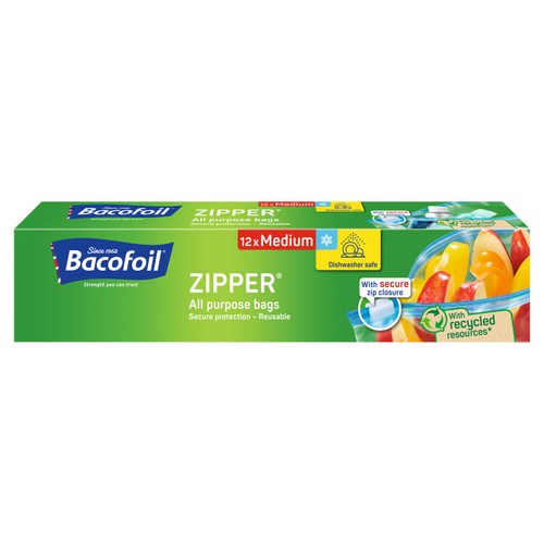 Bacofoil Medium Zipper All Purpose Bags