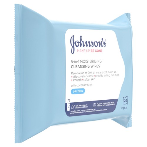 Johnson's Make Up Be Gone Moisturising Wipes thumbnail 2