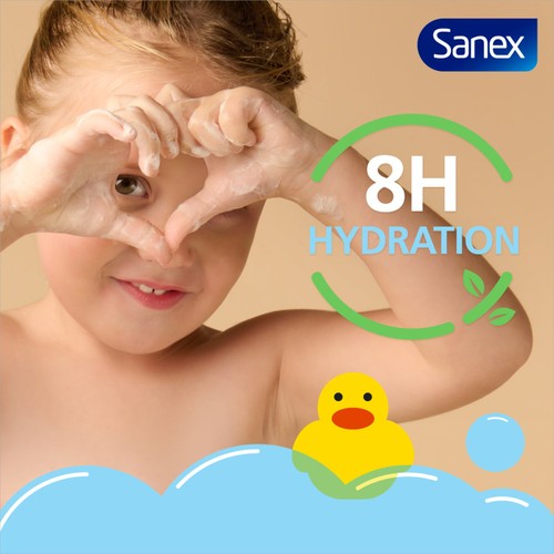 Sanex Zero% Kids Sensitive Bubble Bath and Body Wash Shower Gel thumbnail 7