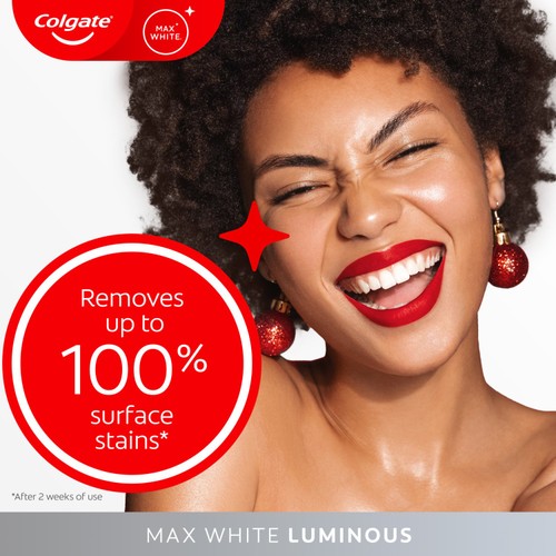 Colgate Max White Luminous Teeth Whitening Toothpaste Pump thumbnail 2