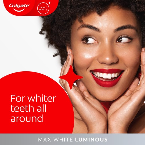 Colgate Max White Luminous Teeth Whitening Toothpaste Pump thumbnail 4