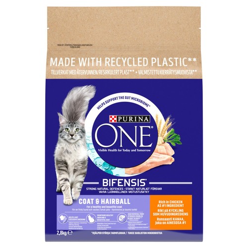 Purina One Coat and Hairball Chicken Dry Cat Food thumbnail 2