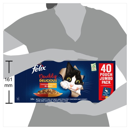 Felix Doubly Delicious Countryside Selection in Jelly Wet Cat Food thumbnail 8