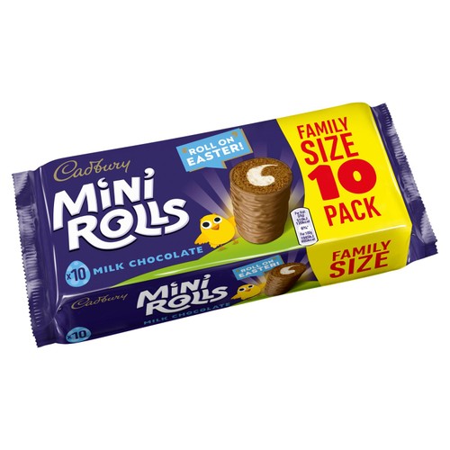 Cadbury Mini Rolls Milk Chocolate Family Size thumbnail 2