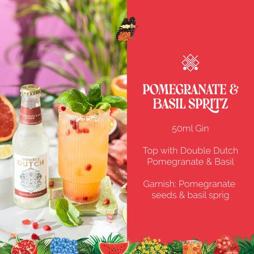 Double Dutch Pomegranate & Basil thumbnail 2