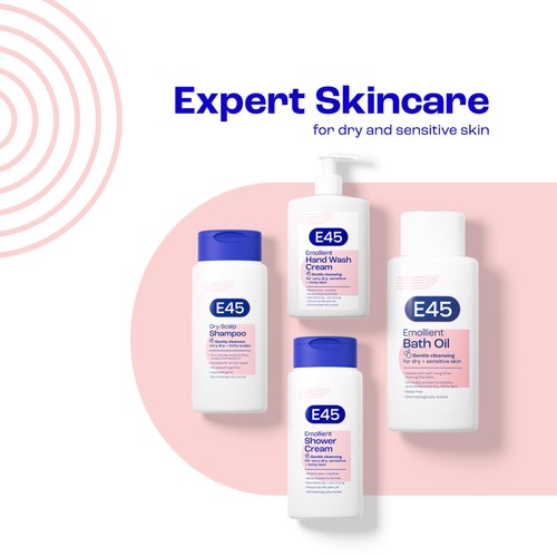 E45 Emollient Hand & Body Wash Cream for Dry Skin & Eczema thumbnail 6