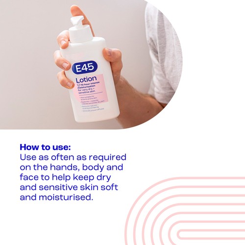E45 Moisturiser Body Lotion for Dry & Sensitive Skin thumbnail 5