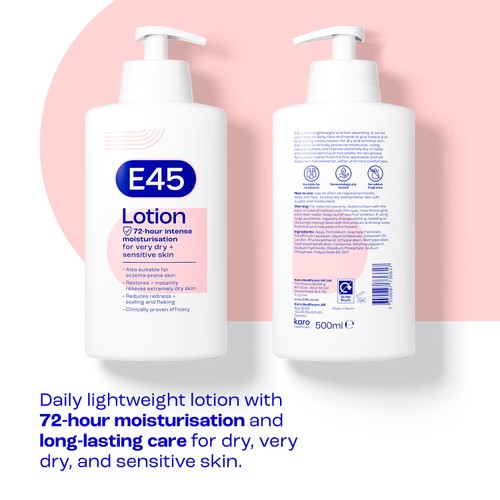 E45 Moisturiser Body Lotion for Dry & Sensitive Skin thumbnail 6