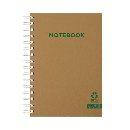 Silvine A5 Recycled Notebook Kraft Cover thumbnail 2
