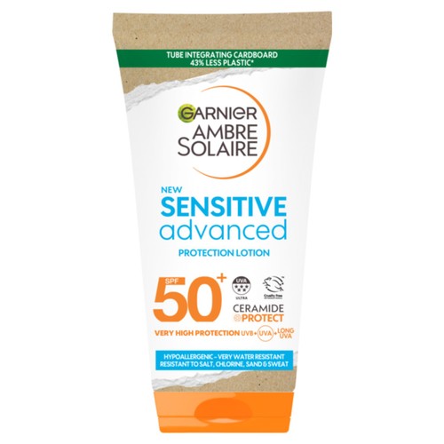 Garnier Ambre Solaire SPF 50+ Sensitive Sun Cream 50ml Travel