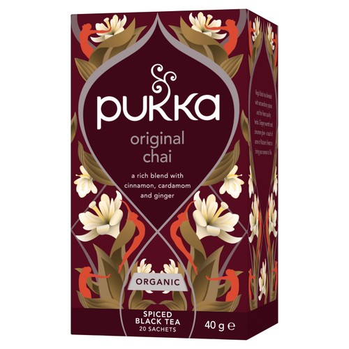 Pukka Organic Original Chai Tea 20 Home Compostable Herbal Tea Bags thumbnail 2