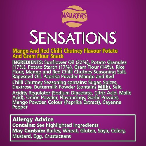 Sensations Mango & Chilli Chutney Sharing Bag Poppadoms thumbnail 3