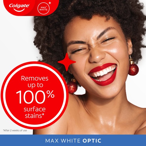 Colgate Max White One Optic Travel Size Teeth Whitening Toothpaste thumbnail 2