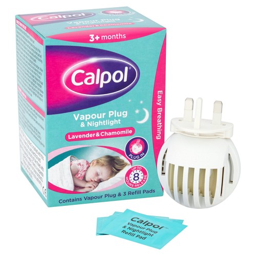 Calpol Vapour Plug  & Nightlight  + 3 Refill Pads Lavender & Chamomile thumbnail 2